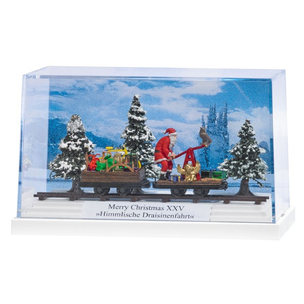 BUSCH H0 Diorama: Merry Christmas XXV &raquo;Himmlische Draisinenfahrt"