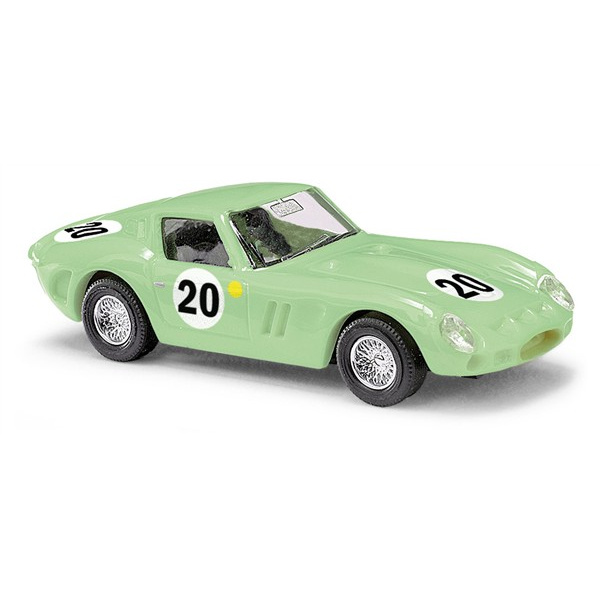 BUSCH H0 Ferrari 250 GTO, Start-Nr. 20, Hellgr&uuml;n