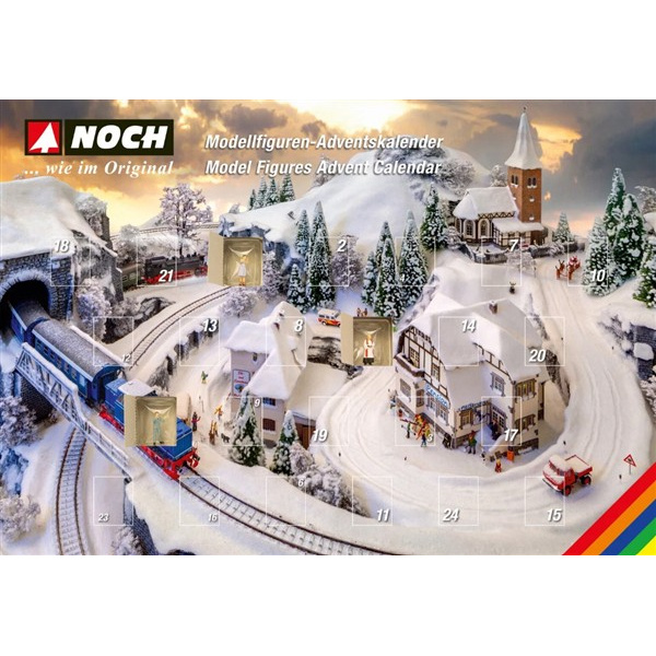 NOCH H0 Figuren-Adventskalender, 24 Figuren (2024)