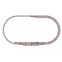 Rokuhan Z Gleis gebogen R270, 30&deg;, 6 St&uuml;ck (R015)