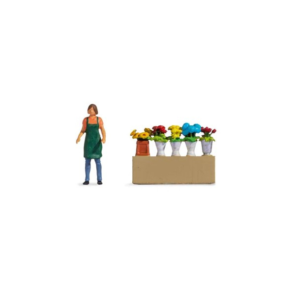 NOCH H0 Tiny-Scenes &bdquo;Blumenstand&ldquo;
