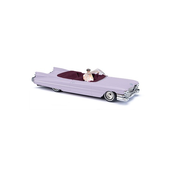 BUSCH H0 Cadillac Eldorado, Cabrio offen mit Fahrer und Beifahrerin