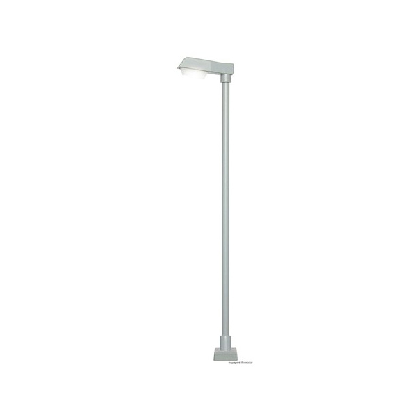 Viessmann H0 Stra&szlig;enleuchte modern mit Kontaktstecksockel, LED wei&szlig;