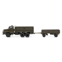 ACE H0 Henschel LKW HS 3-14 mit Infanterieanh&auml;nger offen