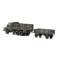 ACE H0 Henschel LKW HS 3-14 mit Infanterieanh&auml;nger offen