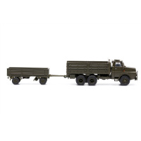 ACE H0 Henschel LKW HS 3-14 mit Infanterieanh&auml;nger offen