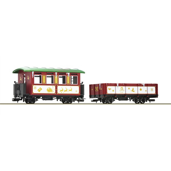 Roco Oe DC Startpackung  Weihnachtszug, Wagen-Set