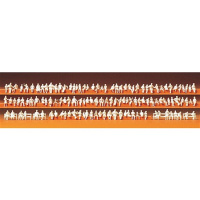 Preiser N Personen sitzend, unbemalt, 120 Figuren