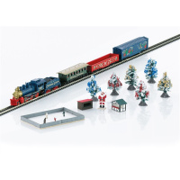 M&auml;rklin Z Weihnachts-Startpackung, Dampfg&uuml;terzug mit Gleisoval, analog