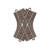 Trix H0 C-Gleis Kreuzung 103,3 mm / 48,6&deg;