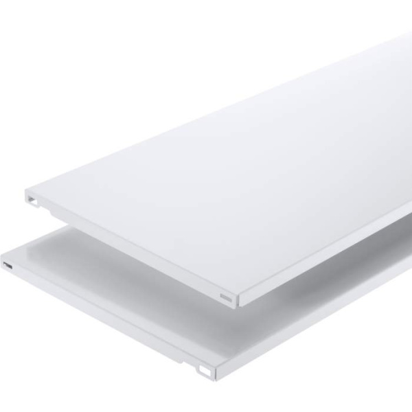 Element-System Stahlfachboden 2 Stk. Stahl weiss 80x35 cm