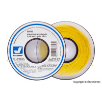 Viessmann Kabel auf Abrollspule 0,14 mm&sup2;, gelb, 25 m