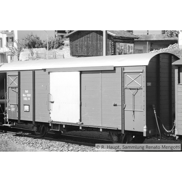 BEMO H0m G&uuml;terwagen gedeckt Gbk-v 5597 RhB