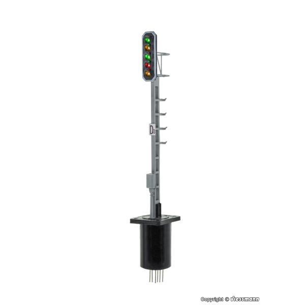 Viessmann H0 Signal Schweiz Typ L gr&uuml;n-gelb-gr&uuml;n-rot-gelb