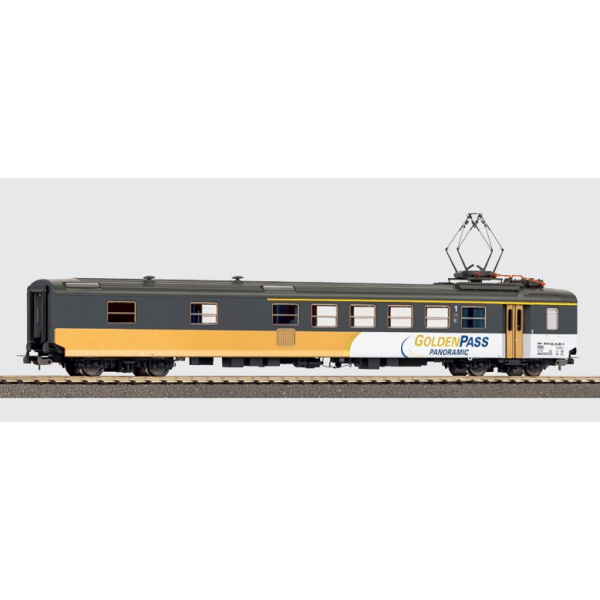 PIKO H0 DC Speisewagen EW I, BLS, GOLDEN PASS, Innenbeleuchtung