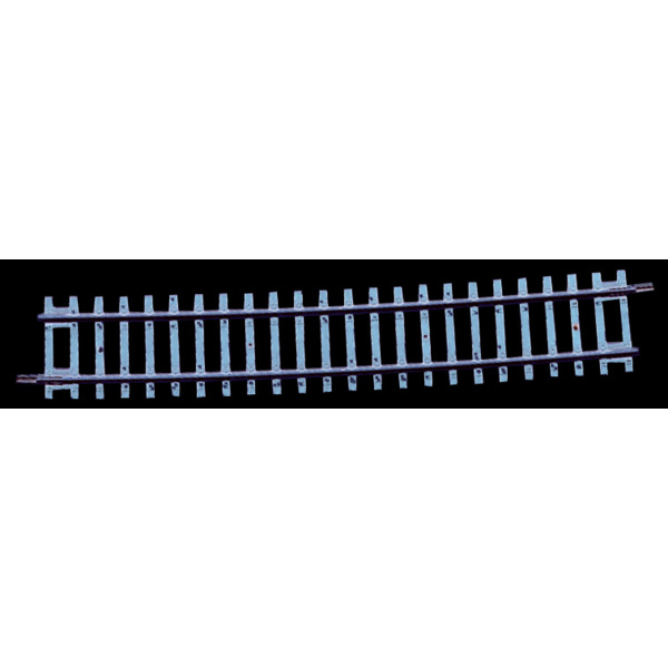 Roco Line H0 Gleis gebogen mit Holzschwellen, R20, 5&deg;