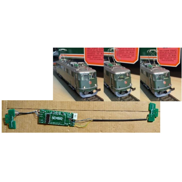 Rufer H0 Platine Plux22, LED-Beleuchtung f&uuml;r HAG Ae 6/6