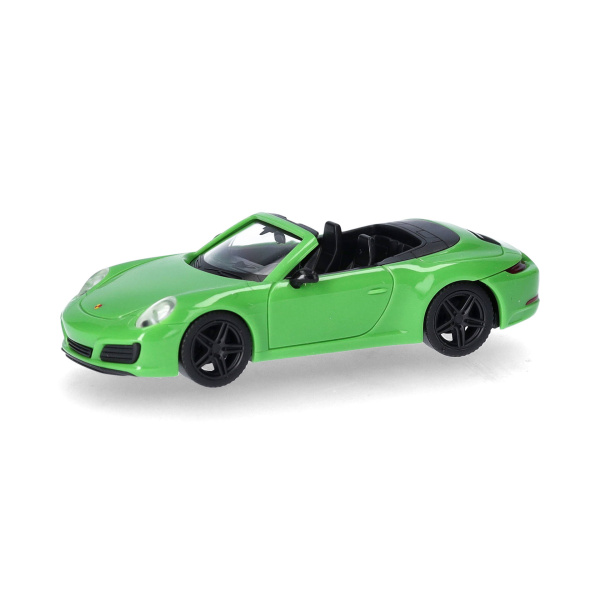 Herpa H0 Porsche 911 (991) Carrera 2 Cabrio, lizardgr&uuml;n