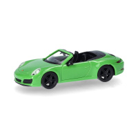 Herpa H0 Porsche 911 (991) Carrera 2 Cabrio, lizardgr&uuml;n