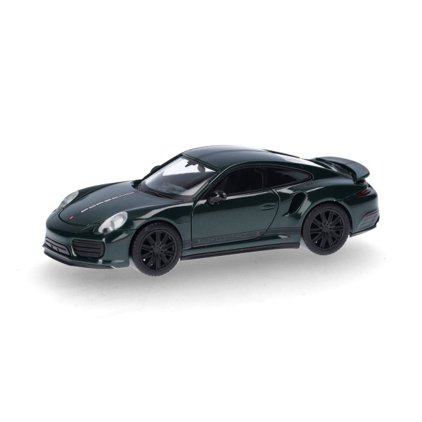 Herpa H0 Porsche 911 (991) Turbo, verde british racing green