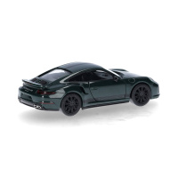 Herpa H0 Porsche 911 (991) Turbo, verde british racing green