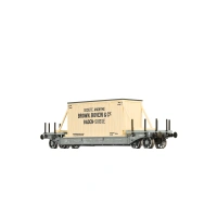 Brawa H0 DC Tiefladewagen "Brown Boveri &...