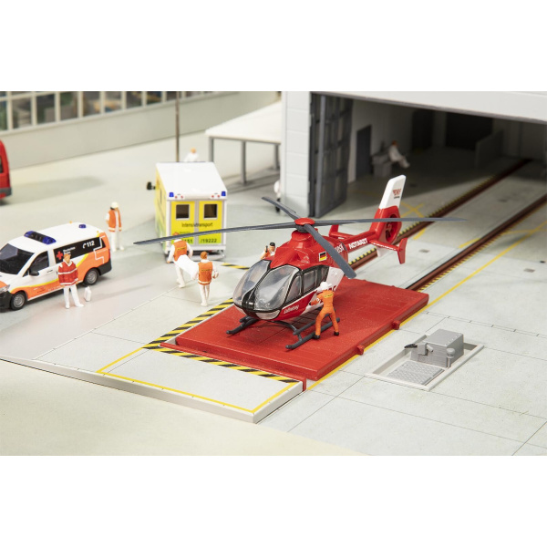 Faller H0 Hubschrauber EC135 Luftrettung