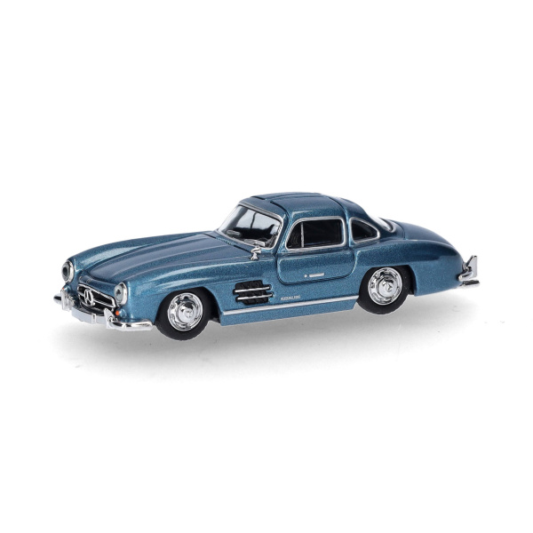 Herpa H0 Mercedes-Benz 300 SL Fl&uuml;gelt&uuml;rer, hellblau metallic