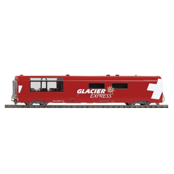 BEMO H0 AC Panoramawagen WRp 3832, RhB, "Glacier-Express" Servicewagen