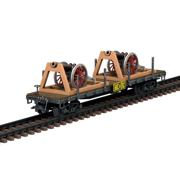 M&auml;rklin H0 AC Flachwagen "For Those About to Rock" AC/DC