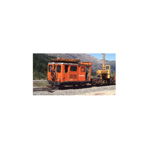 BEMO H0m Turmtriebwagen Xm 2/2 9916 RhB, orange, analog