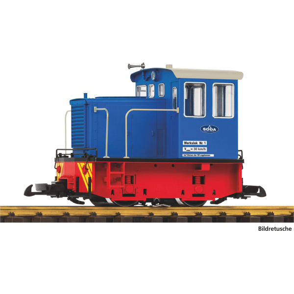 PIKO G Diesellok GE 25-Ton Werklok Soda, blau, analog