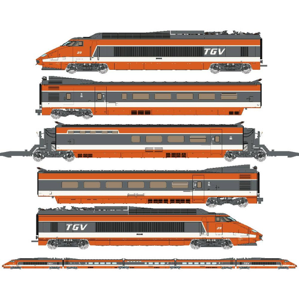 REE H0 AC Triebzug TGV SBB CFF SNCF, No. 110, Stahlfederung, digital Sound Panto