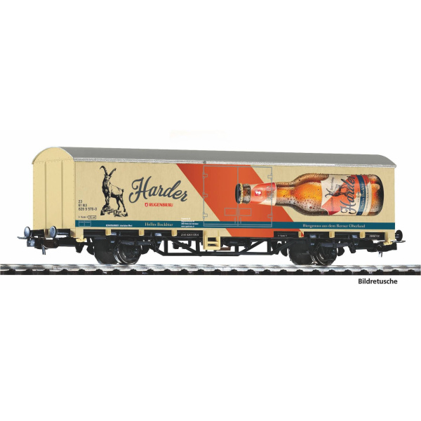 PIKO H0 DC gedeckter G&uuml;terwagen Rugenbr&auml;u, BLS, Ep VI