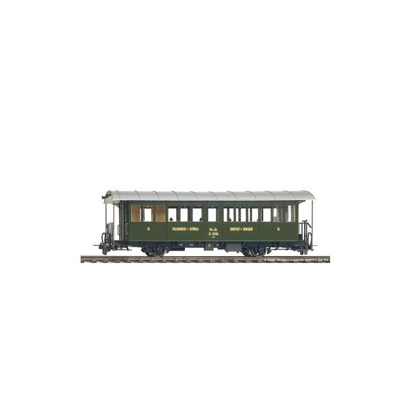 BEMO H0m Personenwagen B 2138 RhB, historischer Buffetwagen