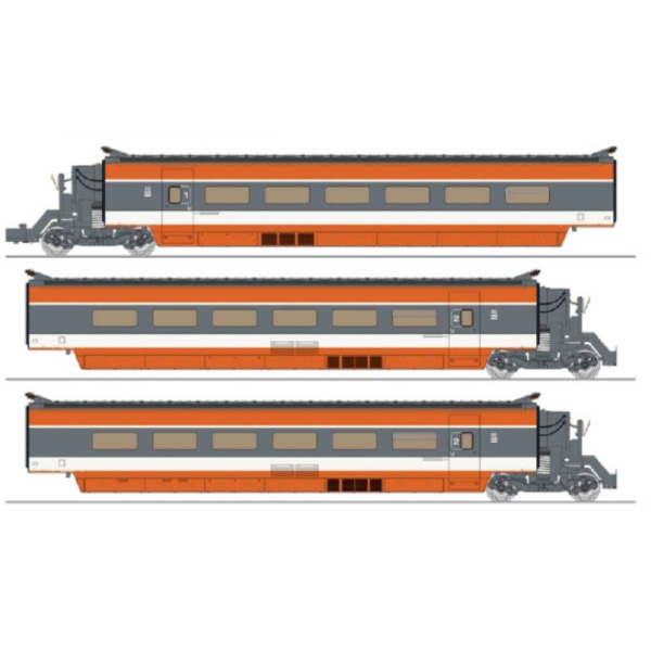 REE H0 DC Triebzug TGV SNCF SBB, No. 110, Stahlfederung, Erg&auml;nzungsset 1