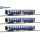 Sudexpress H0 DC Personenwagen SCHINDLER CP, 3 Wagen, blau