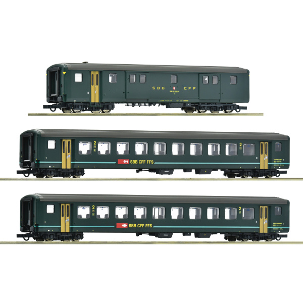Roco H0 DC Personenwagen IR 1617, SBB, 3 Wagen