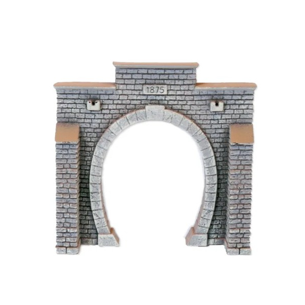 NOCH H0 Tunnel-Portal, eingleisig, 13,5&thinsp;x&thinsp;12,5 cm
