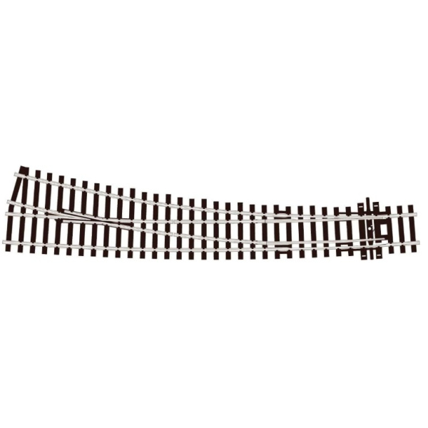 Peco H0 DC Bogenweiche 12&deg; rechts, 258mm, R: 1524/762mm, Code 100