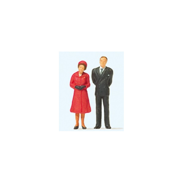 Preiser H0 HM The Queen and Prince Philip