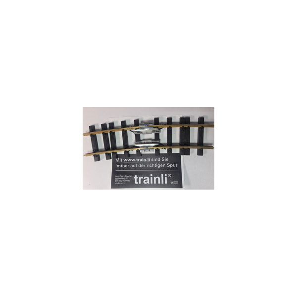 trainli&reg; G Dehnfugengleis gebogen R3 mit Messingleisprofilen