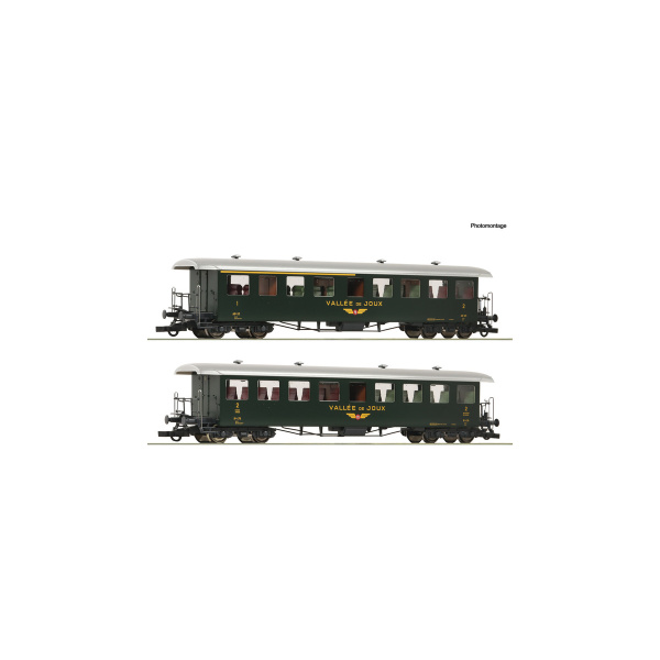 Roco H0 DC Personenwagen "Seetal", 1./2. Kl., 2. Kl., PB