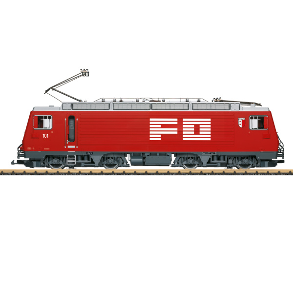 LGB G Elektrolokomotive HGe 4/4 II 101, FO, rot, digital Sound Panto