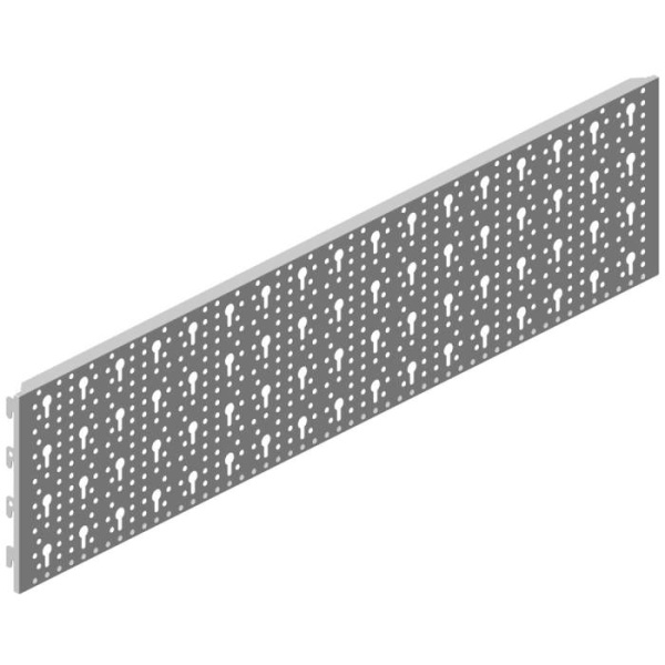 Element-System Stahllochplatte Stahl weiss 80x20 cm