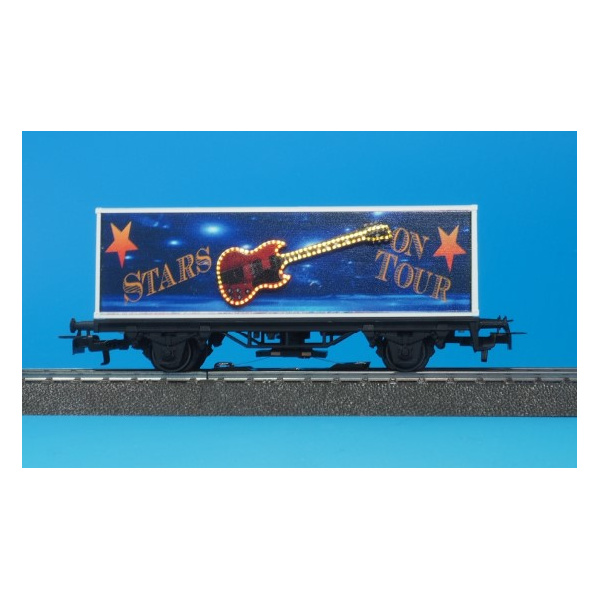 CdB H0 AC Containerwagen "Gitarre", LED-Beleuchtung, digital Sound