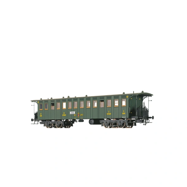 Brawa N Personenwagen BC4 4651, SBB, gr&uuml;n