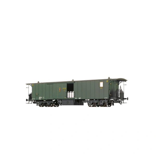 Brawa N Gep&auml;ckwagen F4 18793, SBB, gr&uuml;n