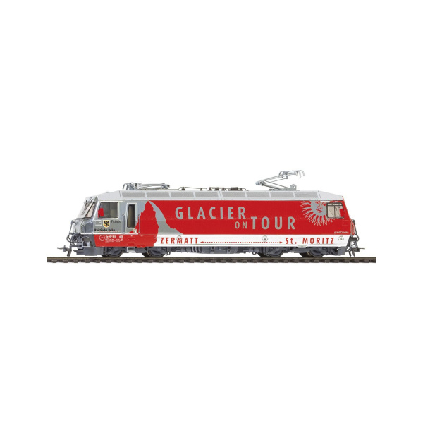 BEMO H0 AC RhB Ge 4/4 III 651 "Glacier on Tour" H0 Normalspur digital Sound