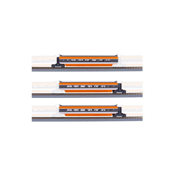 AZAR Z Triebzug TGV Sud-Est SNCF, orange, 3 Wagen